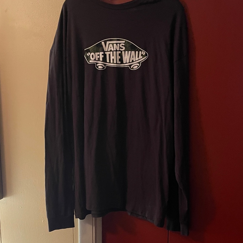 Vans Off The Wall Black Long Sleeve Tee